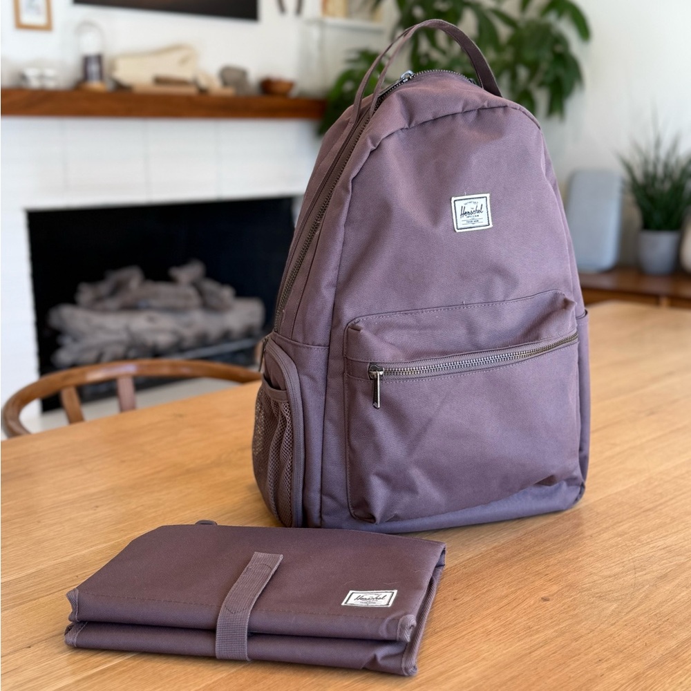 Herschel Sprout Diaper Bag Backpack with Changing Pad - Eggplant
